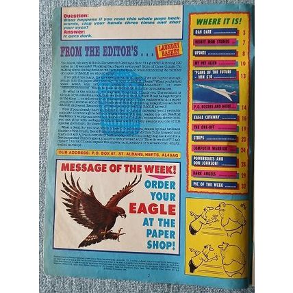 Eagle comic, 28th July 1990, Fleetway UK