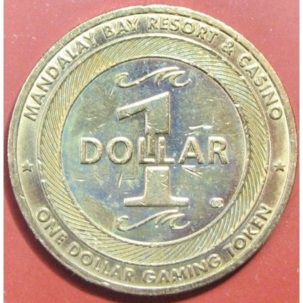 Mandalay Bay. $1 Casino Token. Las Vegas, NV. T10.