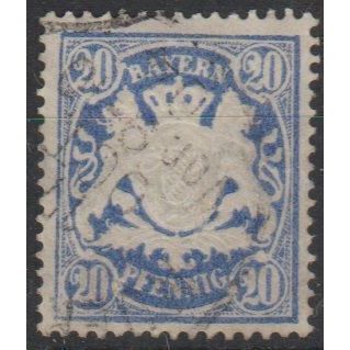 Mi: 57 B (IV) used 1888 Bavaria Cat € 15