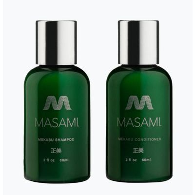 Mekabu Hydrating Shampoo & Conditioner Travel Size (2oz)[ 2oz Green ]