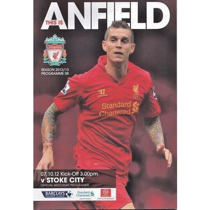 LIVERPOOL v STOKE CITY PREMIER LEAGUE 2012/13