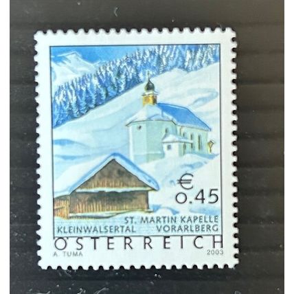 Austria 2002 Tourism 45c, Snow covered chalet, Jungholz, Kleinwalser SG 2614 MNH