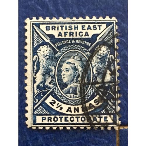 British East Africa QV 1896 2½a Deep Blue Used SG 68 postage stamp kenya uganda