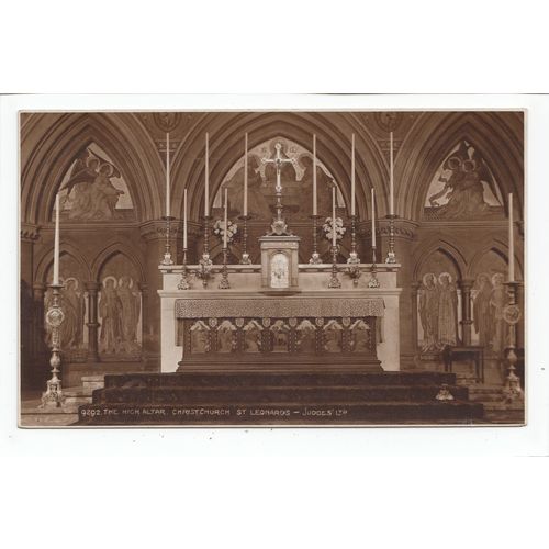 High Altar Christ Church St Leonards-on-Sea East Sussex Judges Postcard 9292