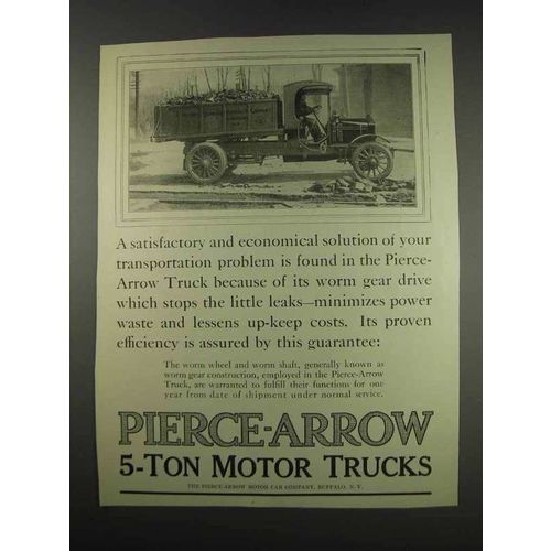 1913 Pierce-Arrow 5-Ton Motor Trucks Ad