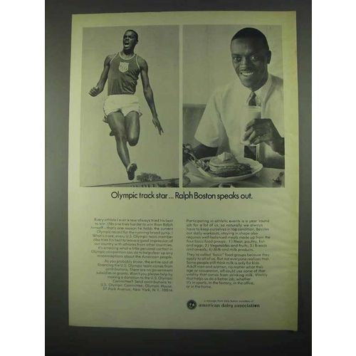 1967 American Dairy Association Ad - Ralph Boston