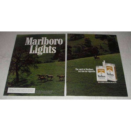 1981 Marlboro Lights Cigarettes Ad