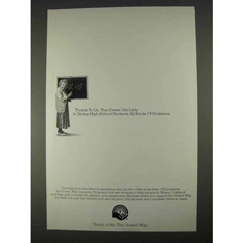 1996 United Way Ad - This Sweet Old Lady