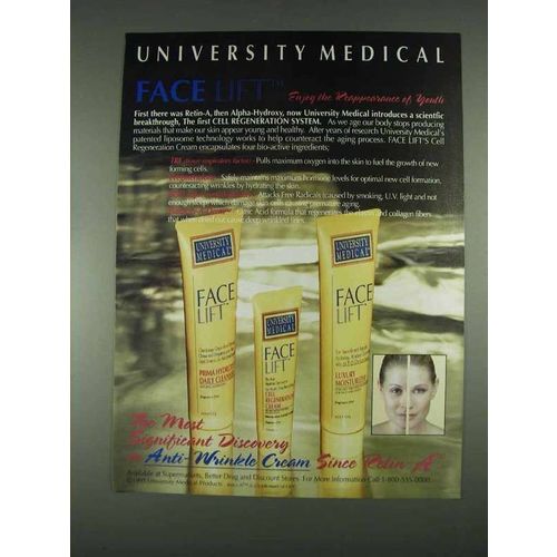 1996 University Medical Face Lift Cell Regeneration Ad