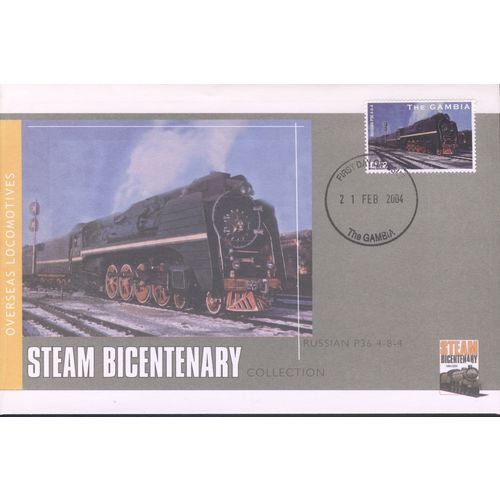Gambia FDC 2004 - Russian P36 4-8-4