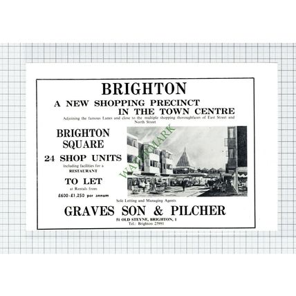 C4521) Brighton Square Graves Son & Pilcher - 1965 Cutting