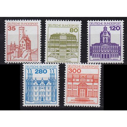 GERMANY BUND [1982] MiNr 1139-43 ( **/mnh ) Bauwerke