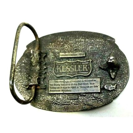 Vintage Belt Buckle Kessler American Whiskey The Spirit Of California (D5)