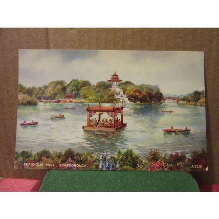 PEASHOLM PARK, SCARBOROUGH, by E W Trick. unused postcard by Valentine =