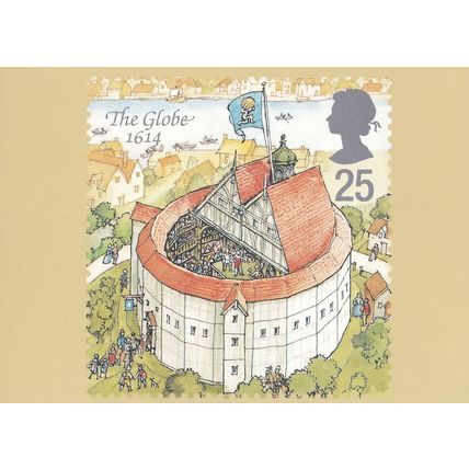 Shakespeare's Globe in 1614 Limited Edition Postcard