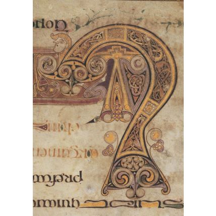 Book Of Kells St Lukes 16V Argumentum Display Lettering Postcard