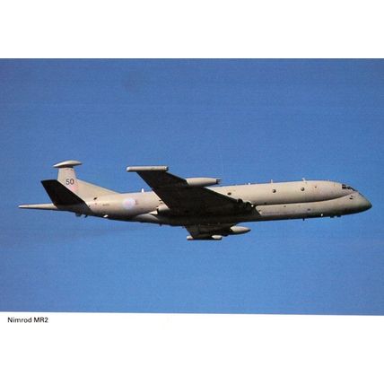 Nimrod MR2 Military Plane Aircraft Postcard