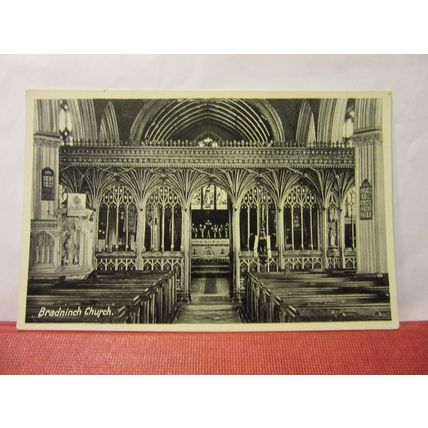 BRADNINCH CHURCH, DEVON unused antique postcard /