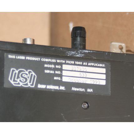 Spectra Physics LSI VSL-337ND 337nm Pulsed Nitrogen Laboratory Laser Science