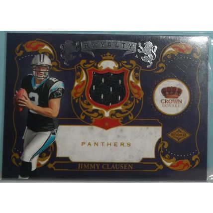 2010 Panini Crown JIMMY CLAUSEN (Panthers) Royalty Materials RC #7 278/299