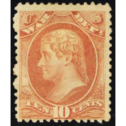 O88, Mint HR 10¢ Official Stamp SCV $140.00 - Stuart Katz