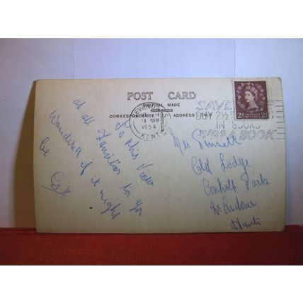 THE STILL ROOM, KNOLE HOUSE, SEVENOAKS, KENT used postcard RP by H M King 1954 =