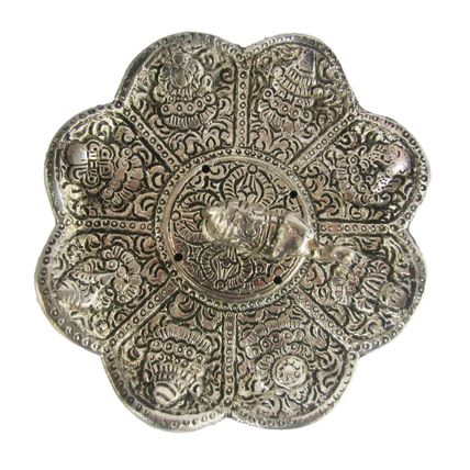 Elephant Aluminium Ash Catcher Flower & Elephant for Stick and Cones 11cm CL40