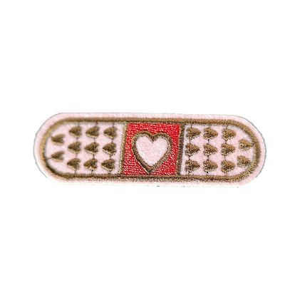 Iron on Fun Plaster First Aid Patch Sew Badge Motif Decoration 6.7cm x 2cm P397