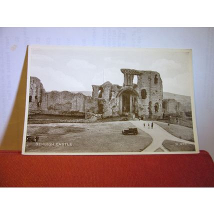 THE CASTLE, DENBIGH, Denbighshire unused vintage postcard 1950s =