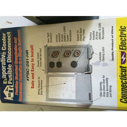 NEW CONNECTICUT ELECTRIC PSC-261-HR EVAPORATIVE COOLER FUSIBLE,HM