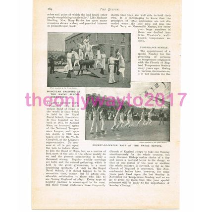 Training at Naval School, Greenwich, Book Illustration (Print), c1899