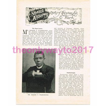 Booker T Washington, The Quiver, Book Illustration (Print), c1899