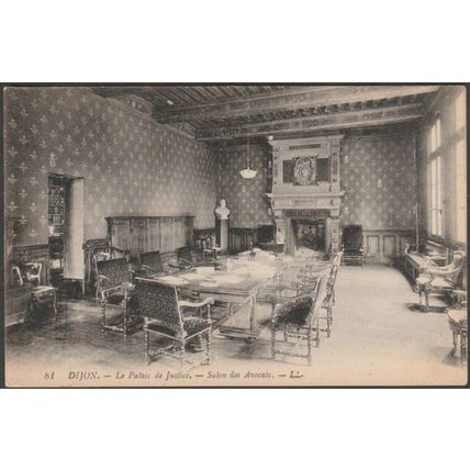 Salon des Avocats, Le Palais de Justice, Dijon, c.1910 - Lévy CPA LL8