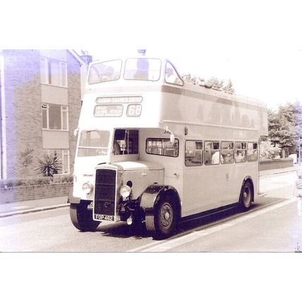 Black & White Photo of Southend Corporation Transport - FOP 462 ex. Birmingham