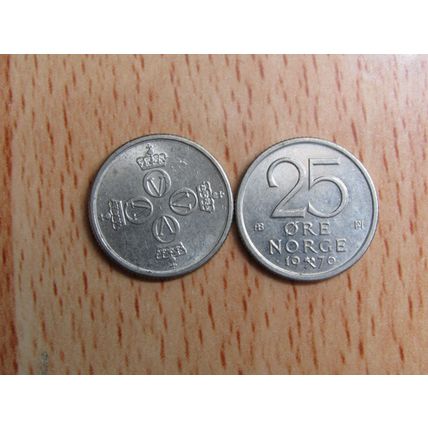 Norway 1976 25 Ore Coin