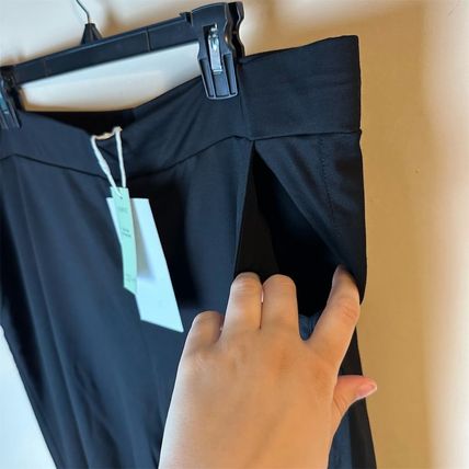 TSFUL Women's Wide Leg Dress Pants Black Stretch Elastic Waist 3XL