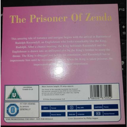 The Prisoner Of Zenda DVD Promo The Mail Childrens Animated Classics Series