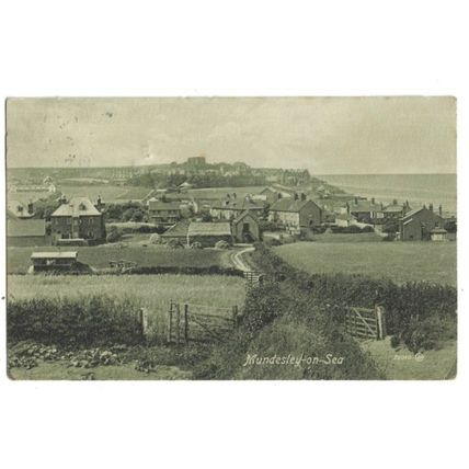 Mundesley On Sea, General View, Norfolk, Postcard.