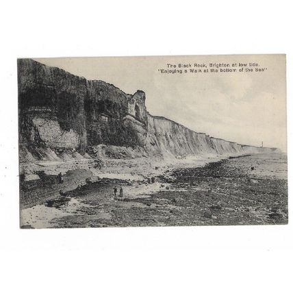 The Black Rock, Brighton, At Low Tide, Sussex, Postcard.