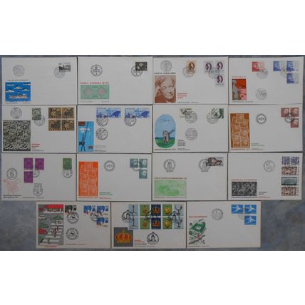 Sverige / Sweden - 15 different FDC 1971 *ILLUSTRATED*