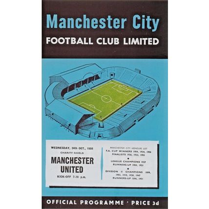 MANCHESTER CITY v MANCHESTER UNITED CHARITY SHIELD 1956
