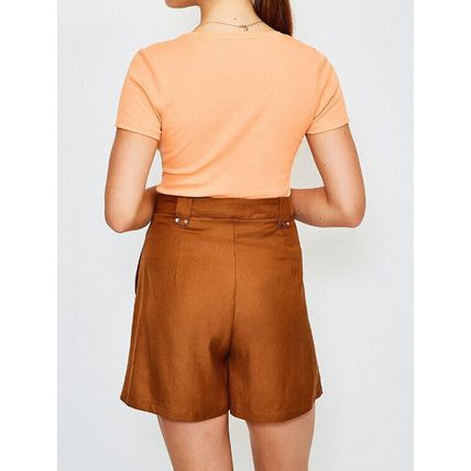 KAREN MILLEN Apricot V-Neck T-Shirt BNWT