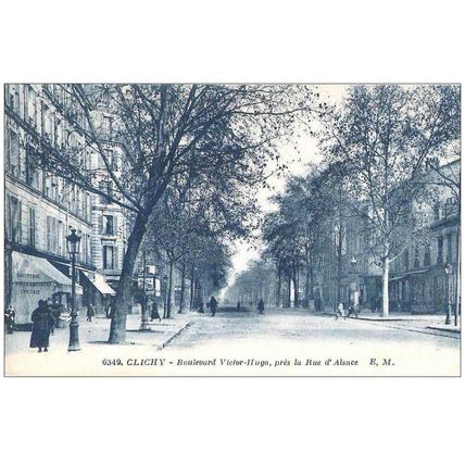 92 - Clichy - Boulevard Victor Hugo - près de la rue d'Alsace
