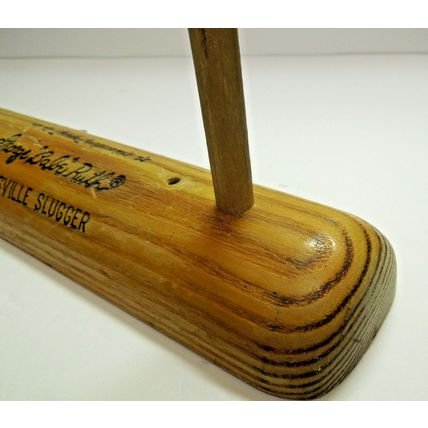 Vintage Babe Ruth Louisville Slugger Bat Coat Hat Rack