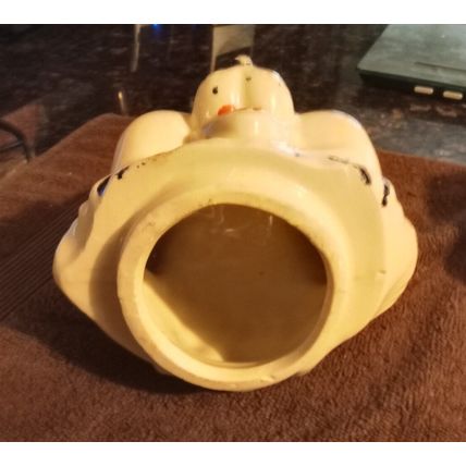 Old Vintage Original Cookie Jar Royal Ware Bear W/Cookie 11 1/2" Tall 1940's