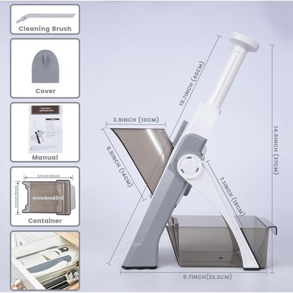 Supmakin Safe Mandoline Slicer for Kitchen, Vegetable Food Potato Chip Slicer Ma