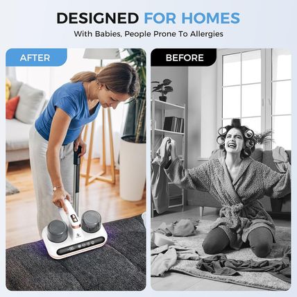 Mattress Vacuum Cleaner - 5-In-1 Cordless Bed Vacuum Cleaner, Powered by UV-C Li