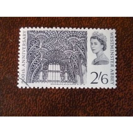 1966 GB 900th Anniversary Westminster Abbey 2s6d vaulting fine used stamp SG688