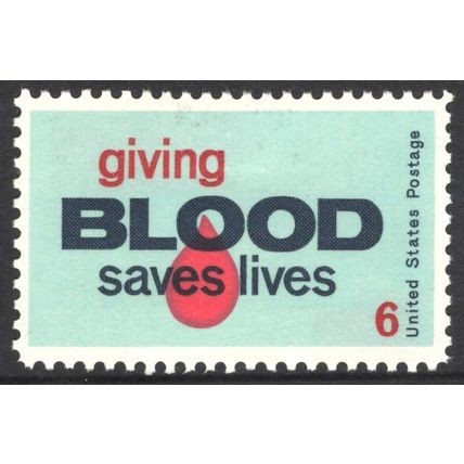 USA 1971: BLOOD DONATION - 6c MH (G12)