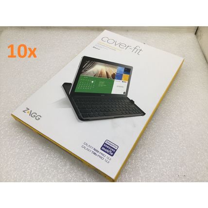 Lot of 10 - ZAGG Cover Fit Bluetooth Keyboard for Samsung Galaxy Note Tab Pro